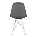Ver imagem 4 de Kit 2 Cadeiras Decorativas Cinza Brazão Cromado Modelo Eiffel Sala Jantar Contemporânea