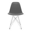 Ver imagem 2 de Kit 2 Cadeiras Decorativas Cinza Brazão Cromado Modelo Eiffel Sala Jantar Contemporânea