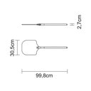 Ver imagem 2 de Pá para Pizza Tramontina em Metal com Acabamento Natural e Cabo Médio Tramontina