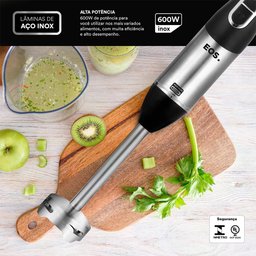 Mixer 3 Em 1 EOS EMX02 2 Velocidades 600W Inox com Preto 110V - 9