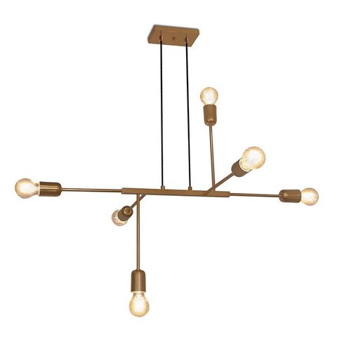 Luminária Pendente Long Metal Cobre Fosco Spotline