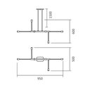 Ver imagem 4 de Luminária Pendente Long Metal Cobre Fosco Spotline