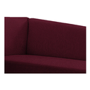 Ver imagem 4 de Recamier Valéria 185cm Lado Direito de Quem Senta Sala de Estar Suede Bordo - Incasa Decor