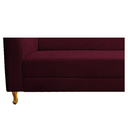 Ver imagem 6 de Recamier Valéria 185cm Lado Direito de Quem Senta Sala de Estar Suede Bordo - Incasa Decor