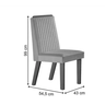 Mesa Imperatriz 180x90 6 Cadeiras Riviera - Lj Móveis - 4