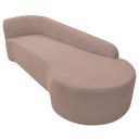 Ver imagem 4 de Kit Divã Recamier Orgânico França 220cm Lado Direito e Poltrona Amore Linho