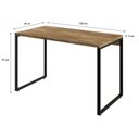 Ver imagem 6 de Conjunto com 10 Escrivaninhas Kuadra Estilo 120cm Industrial Carvalho Marrom