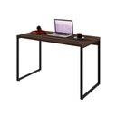 Ver imagem 3 de Conjunto com 10 Escrivaninhas Kuadra Estilo 120cm Industrial Nogal Marrom