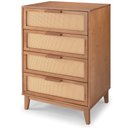 Ver imagem 5 de Cômoda Inari 4 Gavetas | 100% Madeira Maciça com Palhinha Natural | 68 cm X 40 cm | Caramelo