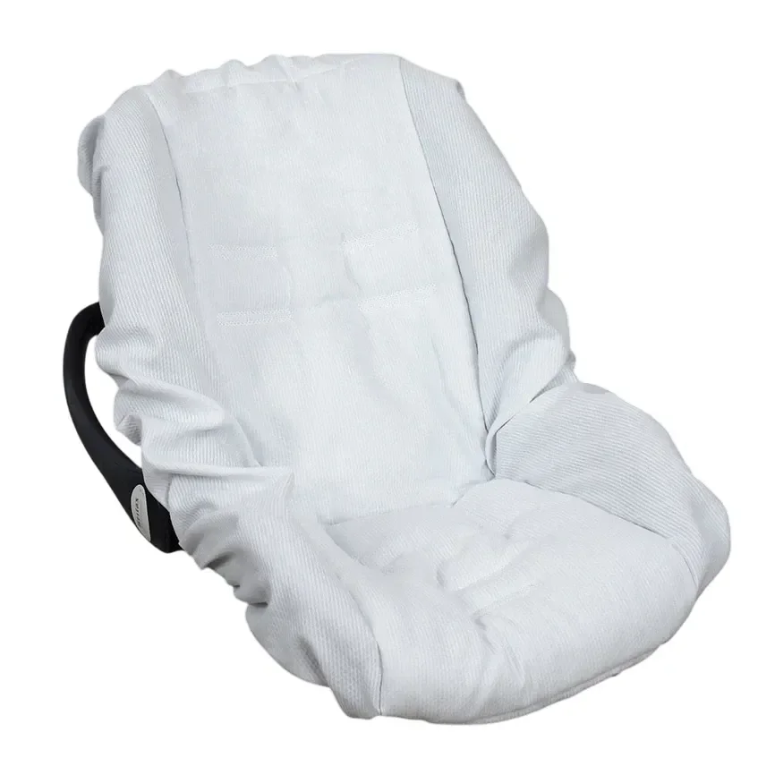 Capa de Bebê Conforto Tr - Piquet Branco - 1