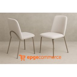 Conjunto 2 Cadeiras Jantar Dubai Dara Aço Nobre - 2