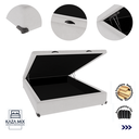 Ver imagem 3 de Cama Box Baú Casal 138x188 Branco