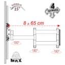 Ver imagem 5 de SUPORTE TV 10" a 56" BRAÇO LONGO VESA 400X400 4 MOV BRANCO