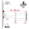 SUPORTE TV 10" a 56" BRAÇO LONGO VESA 400X400 4 MOV BRANCO - 5