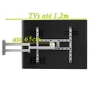 Ver imagem 2 de SUPORTE TV 10" a 56" BRAÇO LONGO VESA 400X400 4 MOV BRANCO