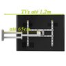 SUPORTE TV 10" a 56" BRAÇO LONGO VESA 400X400 4 MOV BRANCO - 2