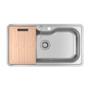 Ver imagem 2 de Cuba Deca Facile 80x40 Cc.661.80.dkac.inx Inox Escovado com Acessórios
