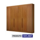 Ver imagem 5 de Guarda Roupa São Carlos 6 Pts Ripado Cinamomo - Leifer