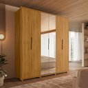 Ver imagem 7 de Guarda Roupa Casal Matisse 6 Portas com Espelho Mdf 210 Cm Cumaru Madetec