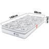 Cama Box Solteiro com Colchão Dupla Face Ortopédico Firme 88x188cm Bf Colchões - 2
