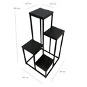 Ver imagem 4 de Suporte Plantas 4 Andares Estilo Industrial Moderno Toda Preta Jardim Minas Arte Própria Suporte 4 a