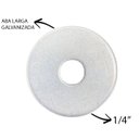 Ver imagem 3 de Arruela Aba Larga Galvanizada 1/4 80 Peças