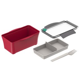 Marmita Pote Fit Urbana Tekcor 900 Ml Soprano Trava Vermelha - 3