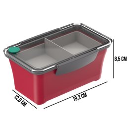 Marmita Pote Fit Urbana Tekcor 900 Ml Soprano Trava Vermelha - 2