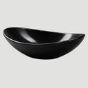 Ver mais imagens de Cuba Apoio Banheiro Lavabo Oval 40cm Preta Brilho Brilhante Pia Design Moderno Estilo Industrial