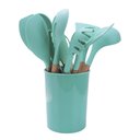 Ver imagem 3 de Jogo de Cozinha Silicone Madeira 12 Peças Concha Colher Pegador Espatula Fouet Talheres Utensilio Ap