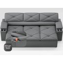 Ver imagem 5 de Sofá com Porta Copos Retrátil e Reclinável Pop 2,05m Velosuede Grafite - Netsofas