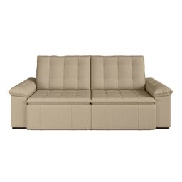 Sofá Cama Retrátil e Reclinável 4 Lugares 240cm Veludo com Molas Palmeira CabeCasa MadeiraMadeira - 11