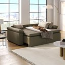 Ver imagem 4 de Sofá Cama Casal Retrátil e Reclinável 4 Lugares Veludo com Molas Grafite Palmeira 240cm CabeCasa MadeiraOriginals Mad