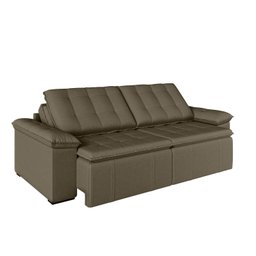 Sofá Cama Retrátil e Reclinável 4 Lugares 240cm Veludo com Molas Palmeira CabeCasa MadeiraMadeira - 12