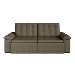 Sofá Cama Retrátil e Reclinável 4 Lugares 240cm Veludo com Molas Palmeira CabeCasa MadeiraMadeira - 11