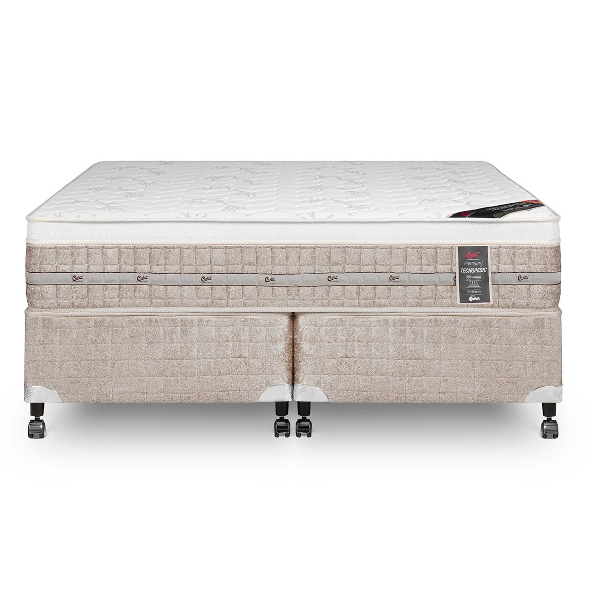 Cama Castor Queen Premium Tecnopedic 158x198x57 + Box Castor - 3