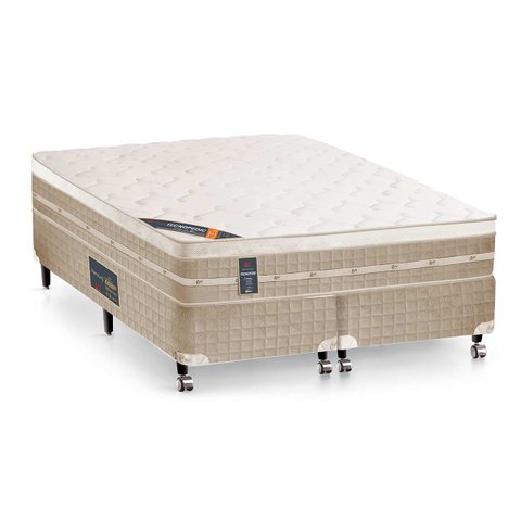 Cama Castor Queen Premium Tecnopedic 158x198x57 + Box Castor