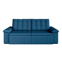 Sofá Cama Retrátil e Reclinável 4 Lugares 240cm Veludo com Molas Palmeira CabeCasa MadeiraMadeira - 11