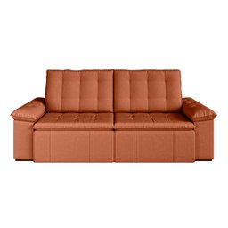 Sofá Cama Retrátil e Reclinável 4 Lugares 240cm em Veludo com Molas Palmeira CabeCasa MadeiraMadeira - 11