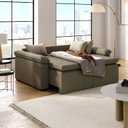 Ver imagem 3 de Sofá Cama Palmeira 3 Lugares Retrátil Reclinável 2,00m Veludo com Molas CabeCasa MadeiraOriginals