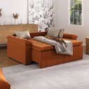 Ver imagem 3 de Sofá Cama Palmeira 3 Lugares Retrátil Reclinável 2,00m Veludo com Molas CabeCasa MadeiraOriginals