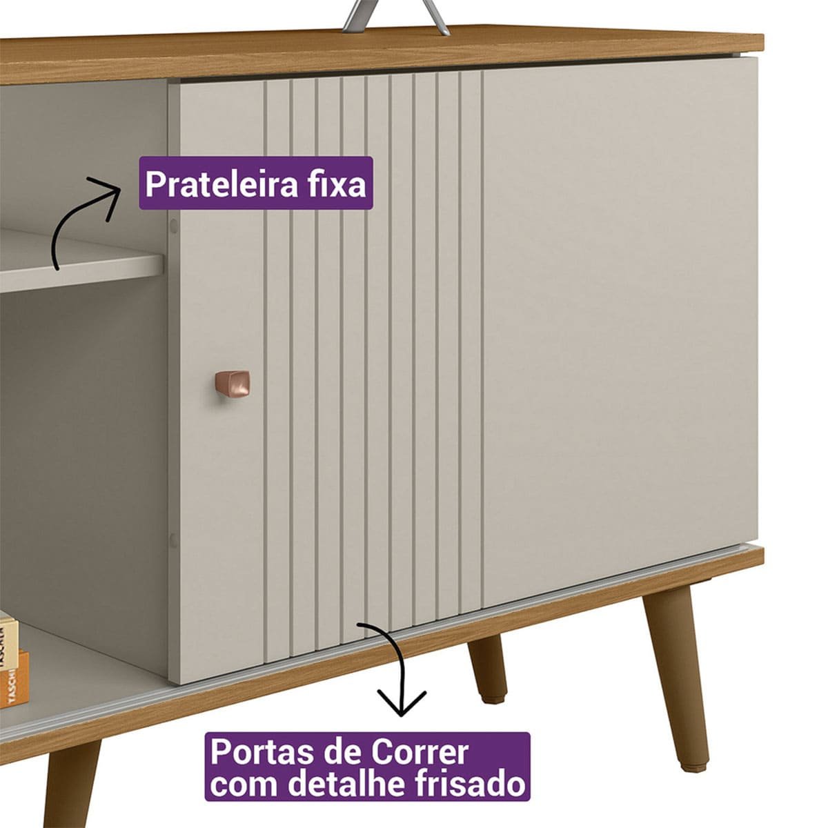 Rack para Tv até 50 0,64 X 1,20 Safira Edecasamoveis - 10