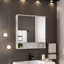 Ver imagem 4 de Conjunto Nicole 78 Cm com Lavatório e Espelheira - Fabribam