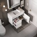 Ver imagem 3 de Conjunto Nicole 78 Cm com Lavatório e Espelheira - Fabribam