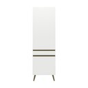 Ver imagem 5 de Paneleiro Armário de Cozinha com 2 Portas 62cm Retrô Florença Multimóveis MP2438 Branco