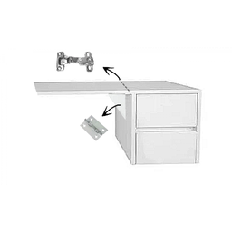 Escrivaninha Suspensa Mesa Para Notebook Branca Em Mdf - 3