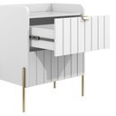 Ver imagem 5 de Mesa Lateral para Quarto Moriah 45cm 2 Gavetas