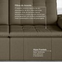 Ver imagem 7 de Sofá Cama Palmeira 3 Lugares Retrátil Reclinável 2,20m Veludo com Molas CabeCasa MadeiraOriginals