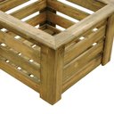 Ver imagem 4 de Cachepô Malta Madeira Maciça 35x35x25 Cm Natural-madeira