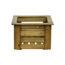 Ver imagem 3 de Cachepô Malta Madeira Maciça 35x35x25 Cm Natural-madeira